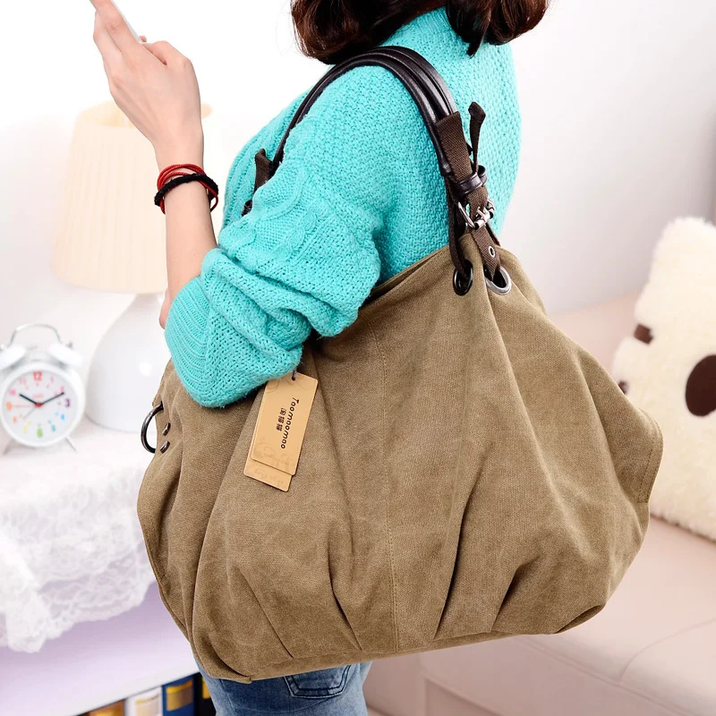 sacs à main en toile pour femmes, sacoches fourre tout pour dames, sacs à bandoulière à poignée supérieure