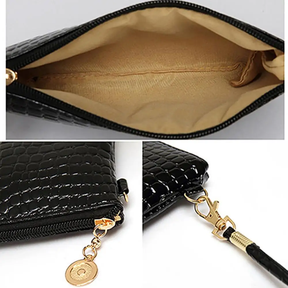 sac à main en similicuir avec fermeture éclair pour femme, porte monnaie initié à la mode, sac messager fourre tout, sac cartable pour filles, portefeuilles de cartes