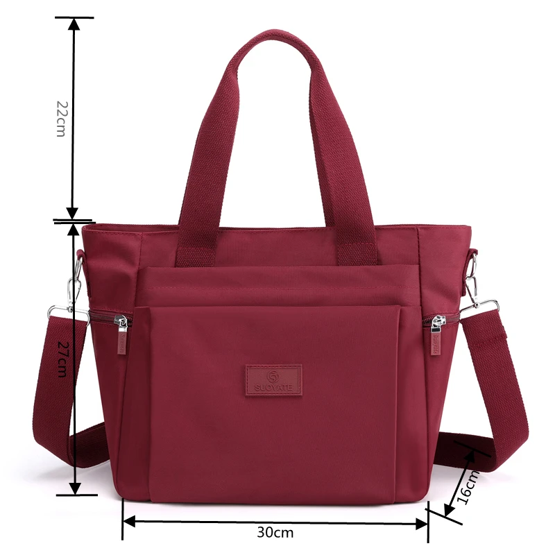 sacs à main de luxe en nylon pour femmes, à poignée supérieure, à la mode, de marque
