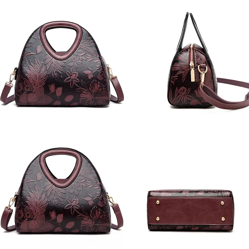 sacs à main en cuir pour femmes, hobos à main pour dames, sac à main initié par la mère, sacs à bandoulière de style chinois pour femmes, 2024