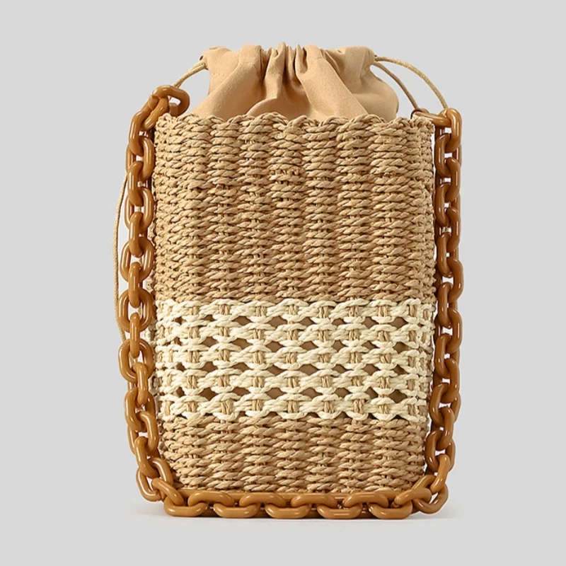 sac de paille carré d'été pour femmes, sac de plage, bohème asus vacances voyage