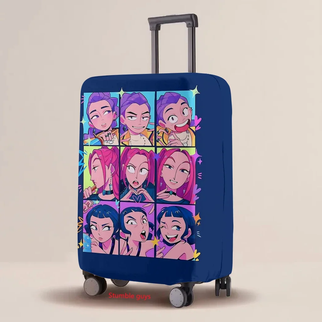 kpop demon hunters housse de protection pour bagages élastique multi tailles imprimé dessin animé tailles de valise universelles ​