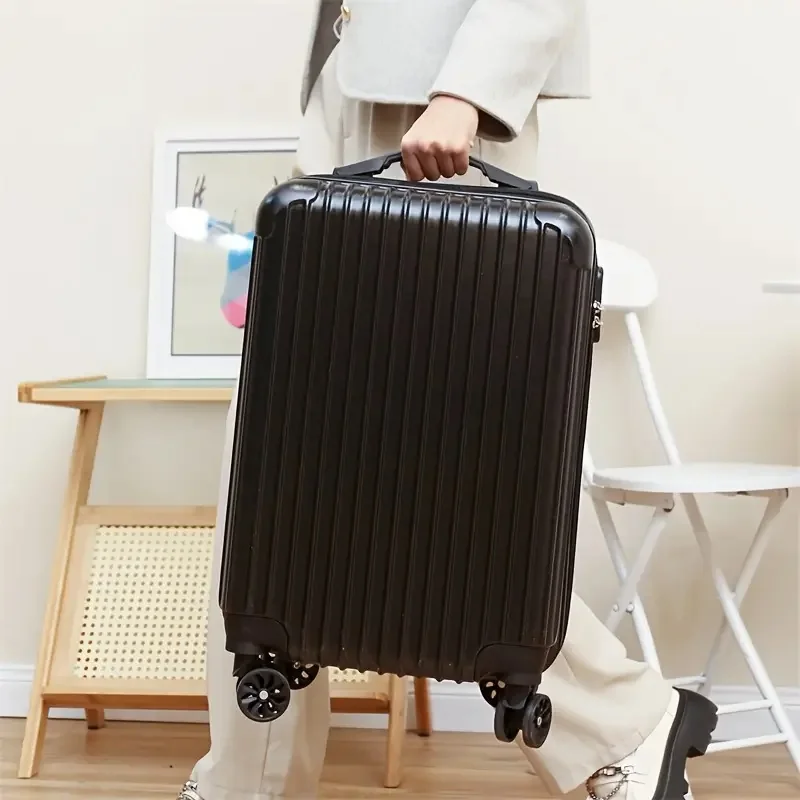 valise à roulettes de 20 pouces, 24 pouces, valise à roulettes à fermeture éclair pour étudiants de grande capacité, valise d'embarquement, valise à roulettes universelle