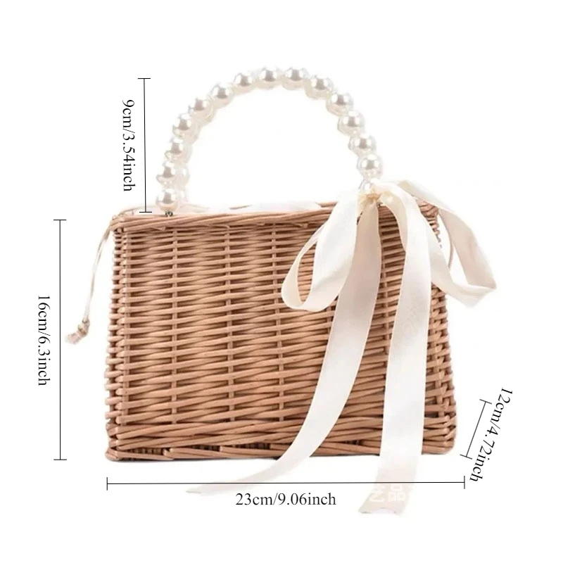 sacs de paille pour femmes sacs à main carrés été sacs à bandoulière en rotin à la main tricoté storge petit fourre tout sac 2025 nouvelle mode femmes