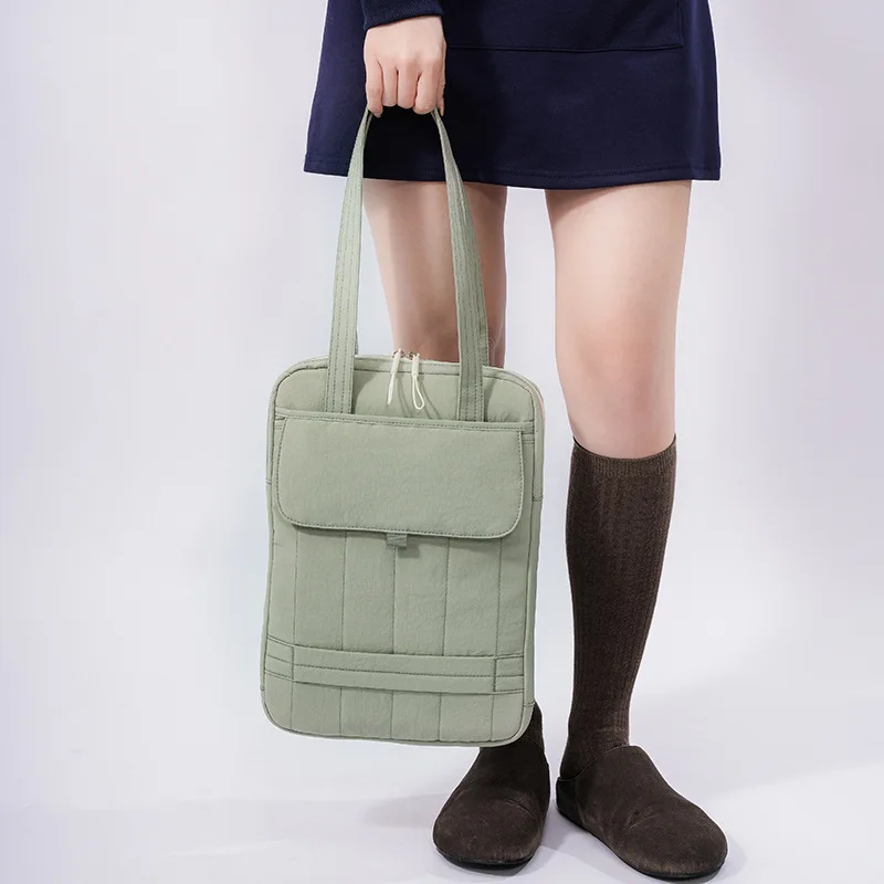 sac pour ordinateur portable de grande capacité 13.3 14 15 pouces, sac à bandoulière tendance, fourre tout pour dames, porte documents d'affaires, sac à main en nylon