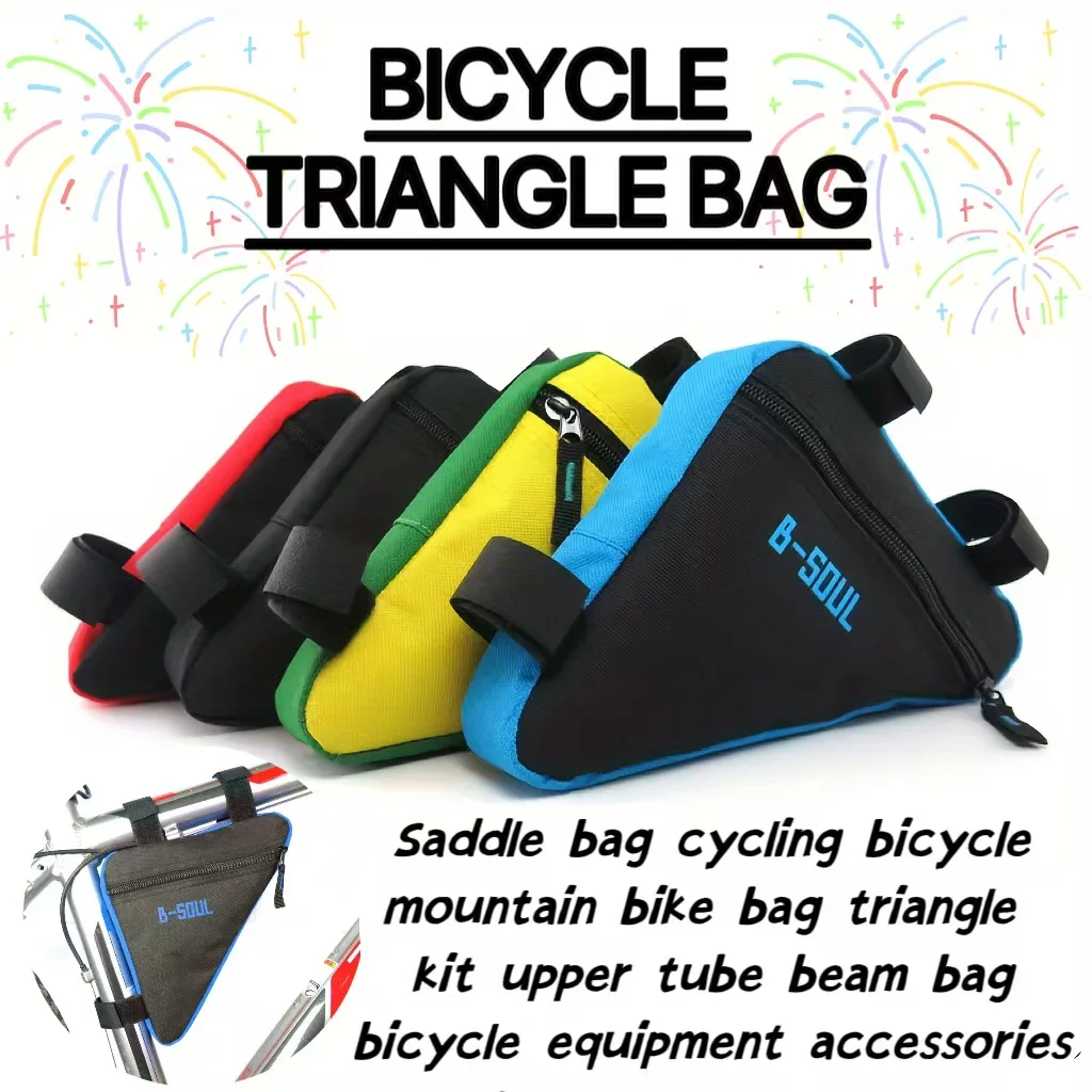 Sac de selle, vélo de cyclisme, sac de VTT, kit d'outils triangulaires, tuyau supérieur, sac à traverse, accessoires d'équipement de vélo