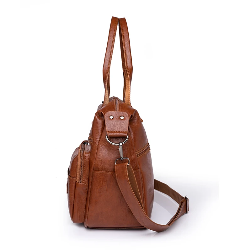 grand sac pour femmes, tendance et à la mode, asymétrique épaule diagonale, polyvalent, pour maman d'âge moyen, multi poches, nouvelle collection 2025