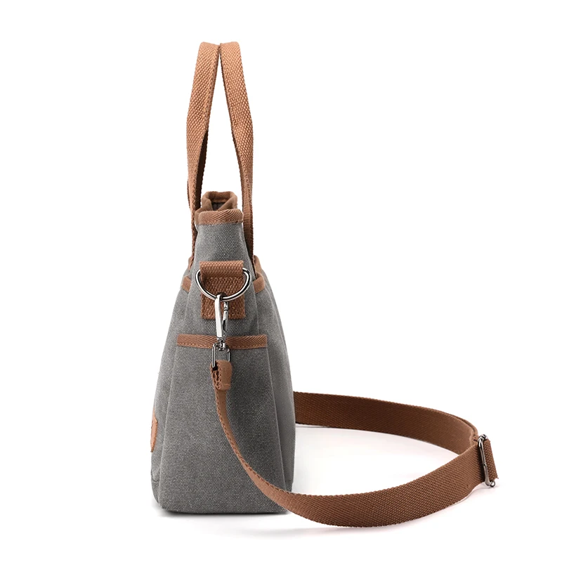 sac à main de voyage en toile pour femme, poignée supérieure, sac à bandoulière initié, fourre tout pour femme, sac messager