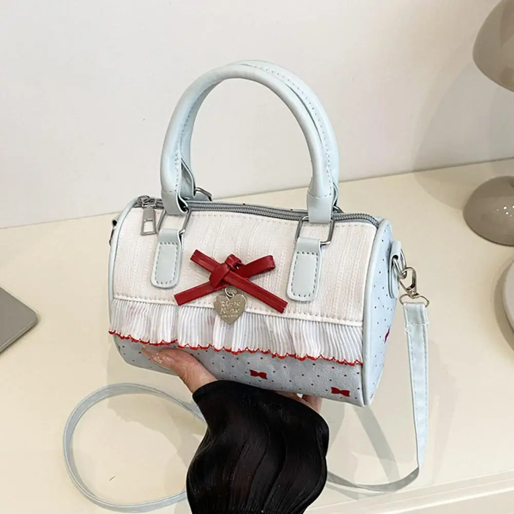 Sac à main à nœud de grande capacité, sac à bandoulière simple étanche, sangle réglable, doux et mignon, fourre-tout de shopping décontracté