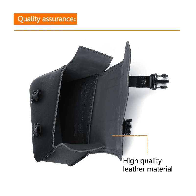 sacoches latérales de moto en cuir, sac de selle, outil de rangement de bagages latéraux pour honda, suzuki, yamaha, poudres, universel
