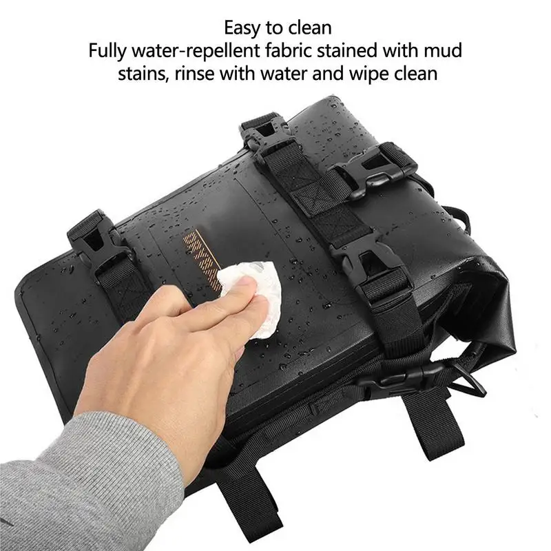 sac de cadre de pare chocs de moto, sac latéral de moto étanche 4l, sacoche de selle de moteur, paquet de rangement, sac arrière de support de coffre pour l'équitation