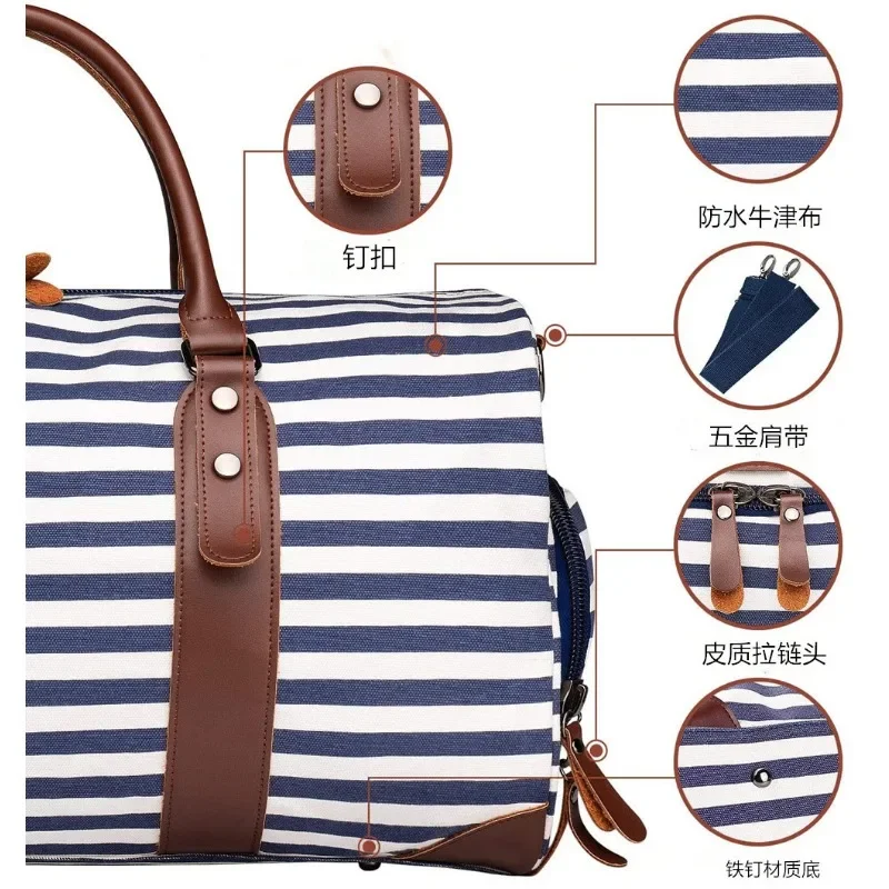 sac à vêtement convertible avec sangle initiée, sac de sport à main pour hommes et femmes, valise trempée, grands sacs de week end de voyage