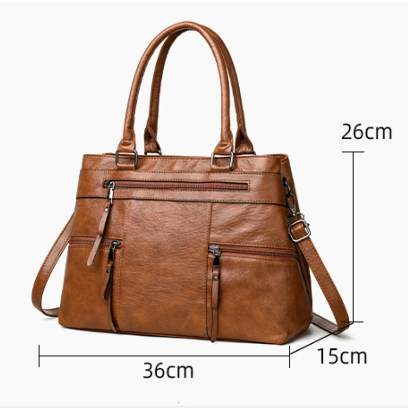 sac à main élégant pour femmes de haute qualité en cuir sacs à poignée supérieure sac à main dames sac à bandoulière fourre tout décontracté bolso marca lujo