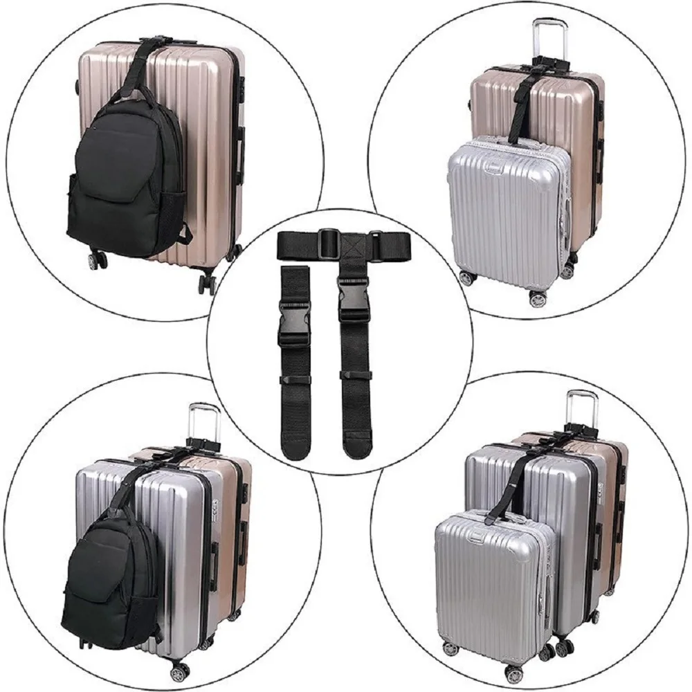 Valise de voyage multifonctionnelle, bagages, sangle d'emballage élastique en forme de T, réglable, fixe, pratique et Durable, nouvelle collection