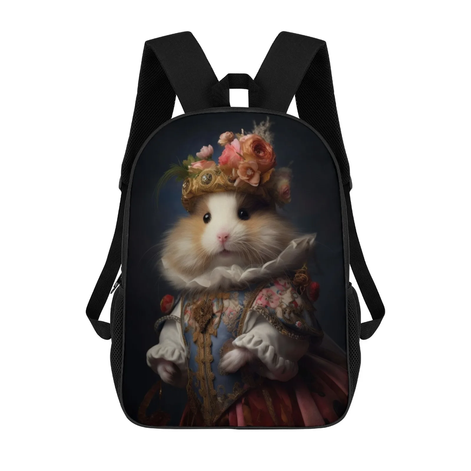 Hamster in Boho Suit Mochilas Printed School Backpacks For Teenagers Kindergarten Bag Girls 17 Inch School Backpack Bag