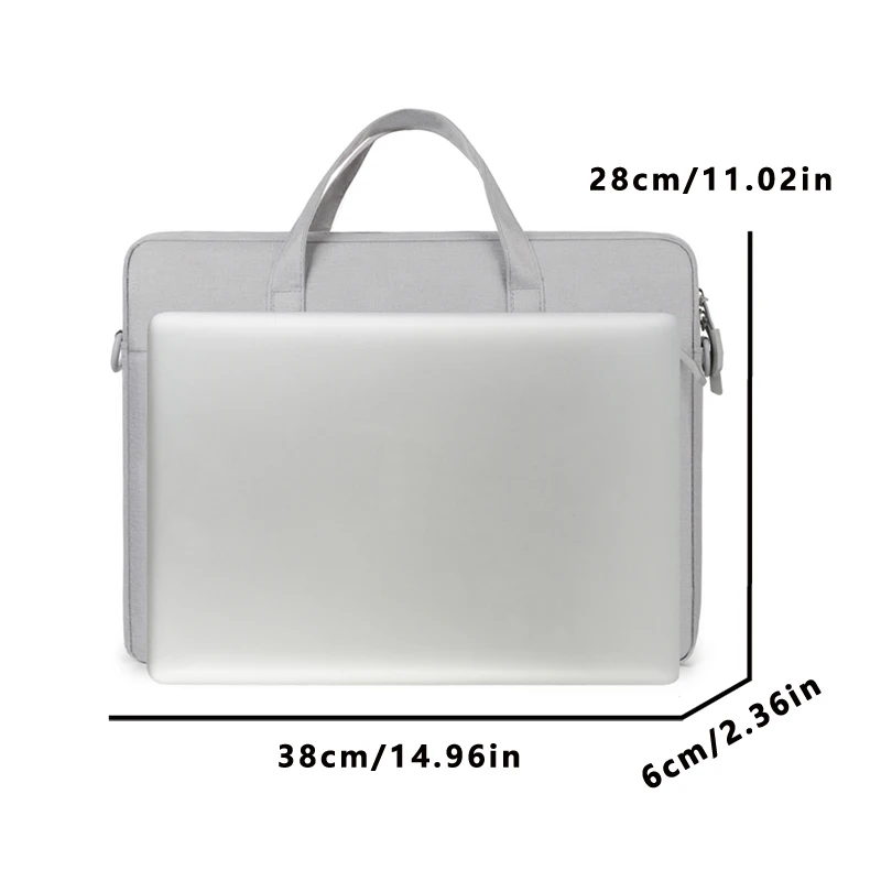 porte documents pour ordinateur portable, grande capacité, anti chute, antichoc, sac à bandoulière à compartiment unique, sac officiel d'affaires