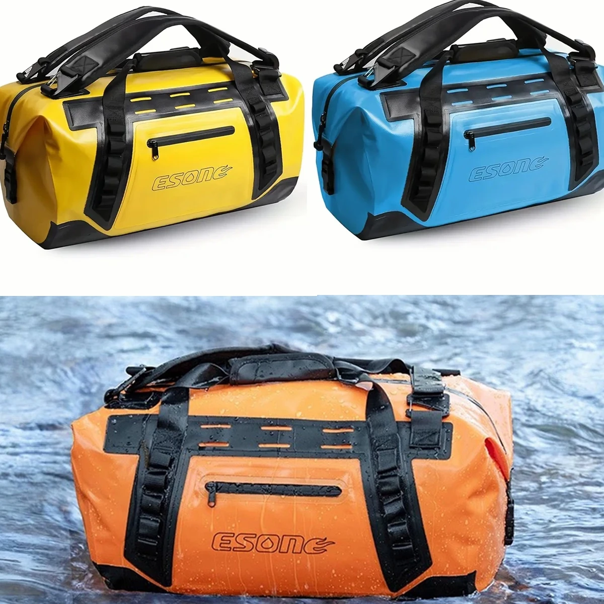50l moto sac de sport extérieur selle sèche bagages sac à dos universel sac de sport pour camping canotage rafting kayak pêche