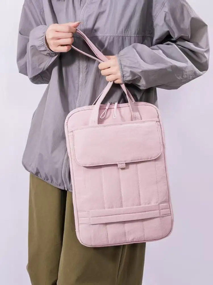 sac pour ordinateur portable de grande capacité 13.3 14 15 pouces, sac à bandoulière tendance, fourre tout pour dames, porte documents d'affaires, sac à main en nylon