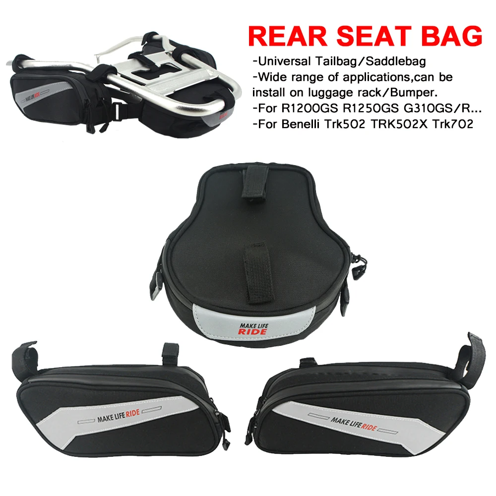 Sacoche latérale de moto pour Benelli Trk 502x TRK702, sac arrière de siège arrière pour VOGE 900 DSX pour BMW R1250GS R1200GS pour ITALIKA