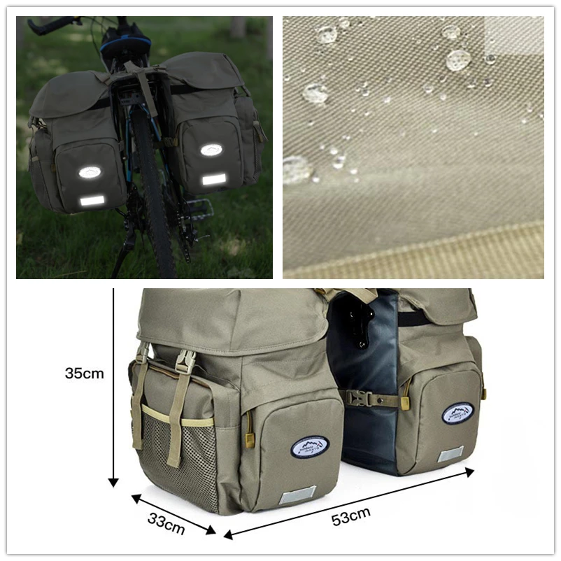 sac de selle de vélo et de moto, sac de voyage étanche pour vélo, sac de moto en option, sac de selle imperméable, sac arrière de vélo