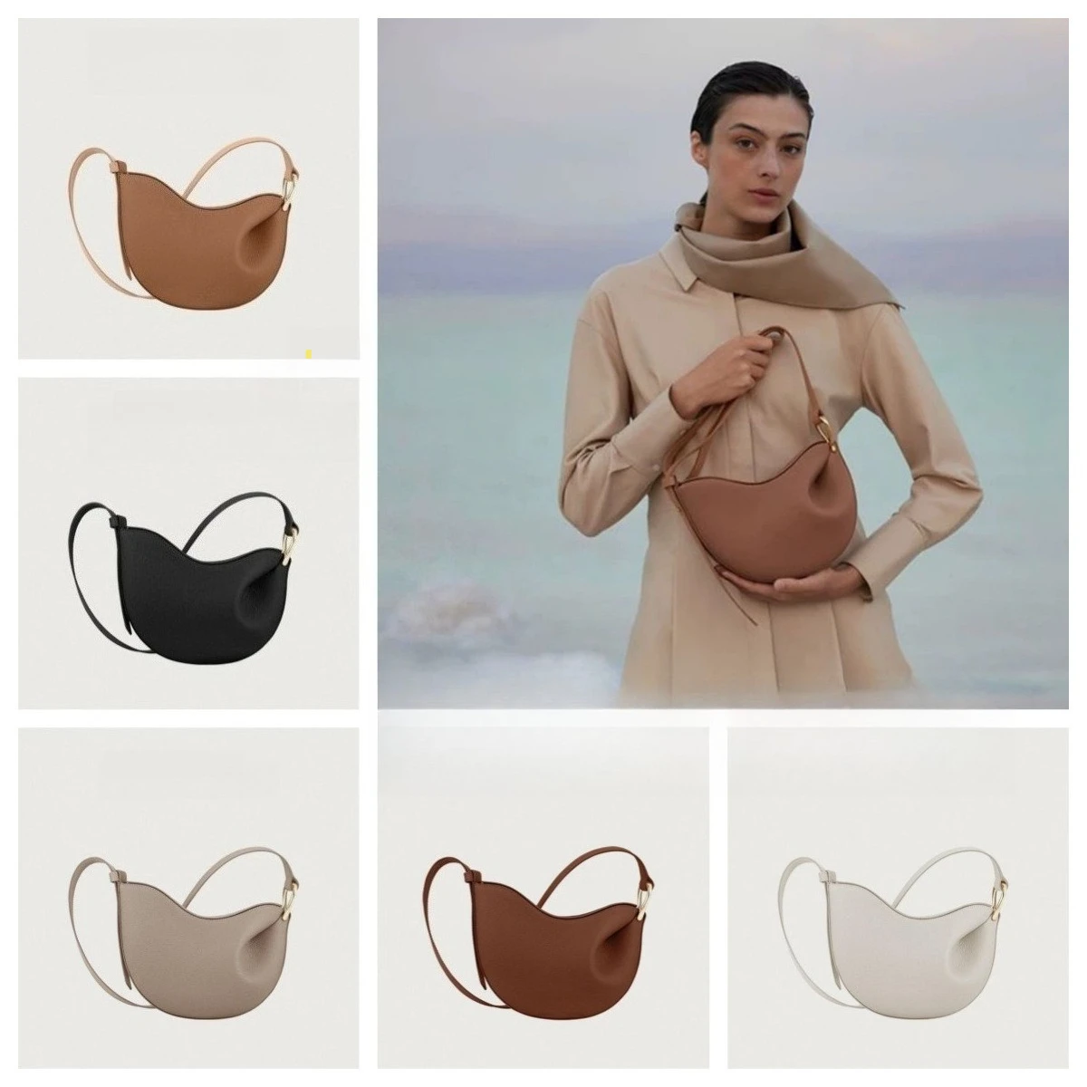 Sac à pois français populaire pour femmes, nouveau petit Design sous les bras, sac à bandoulière simple en cuir pour femmes,