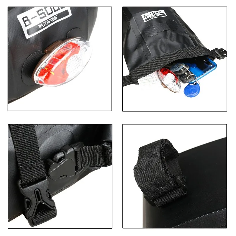 sac de vélo sac arrière entièrement étanche sac de selle sac de selle de route de montagne sac à outils, équipement de vélo, accessoires de vélo