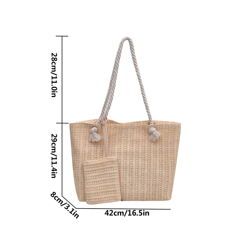 sacs à main de styliste pour femmes, fourre tout en paille de grande capacité, sac de plage d'été décontracté bali, grand sac à main
