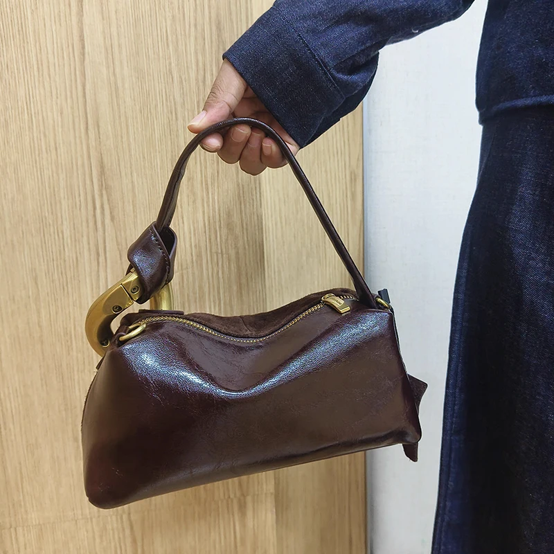 sac hobo rétro en faux daim pour femmes, couleur unie, haute qualité, design de luxe, sacs à bandoulière pour les déplacements