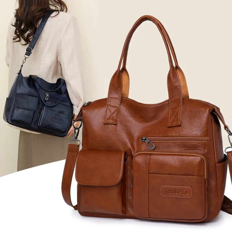 Grand sac pour femmes, tendance et à la mode, asymétrique épaule diagonale, polyvalent, pour maman d'âge moyen, multi-poches, nouvelle collection 2025