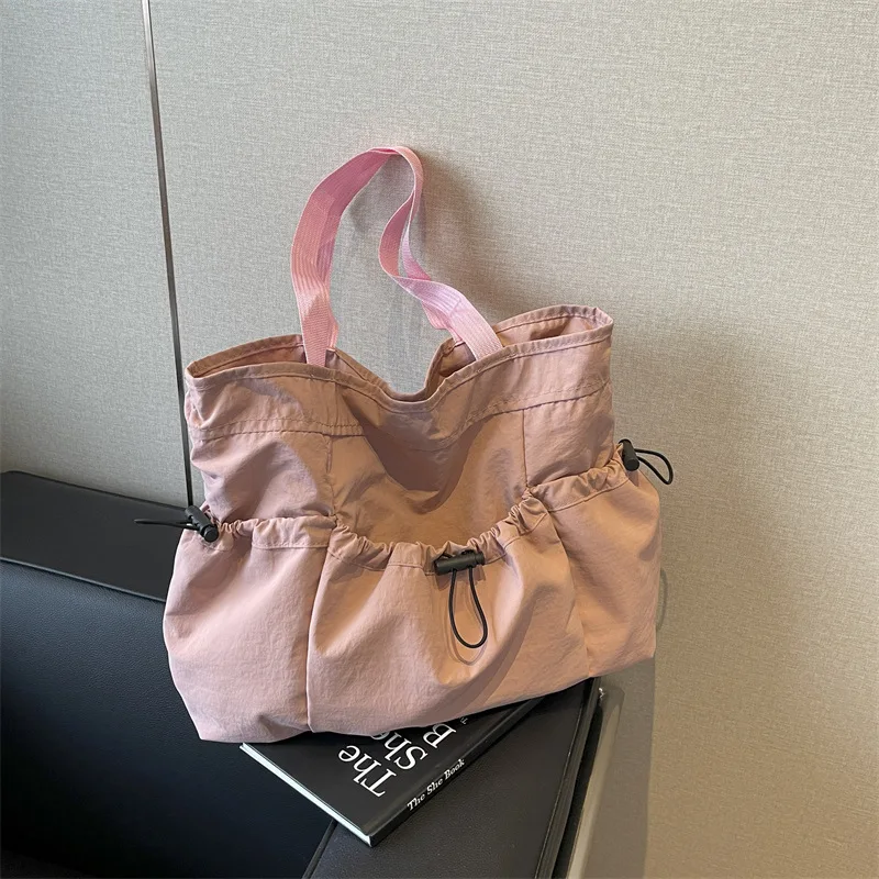 sac fourre tout de grande capacité, sac à bandoulière en toile, sac seau pour le travail et les déplacements