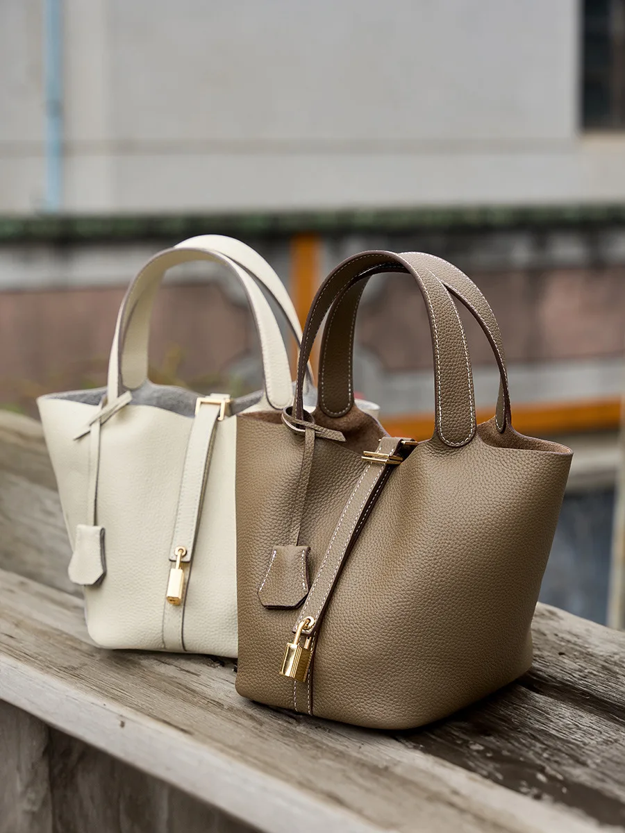 sac 2025 nouveau seau panier de chou sac pour femme sac à main en cuir sac de maman sac de mariage de mariée haut de gamme