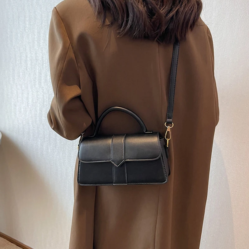 sac à main simple, sac à bandoulière simple à la mode, petit sac carré