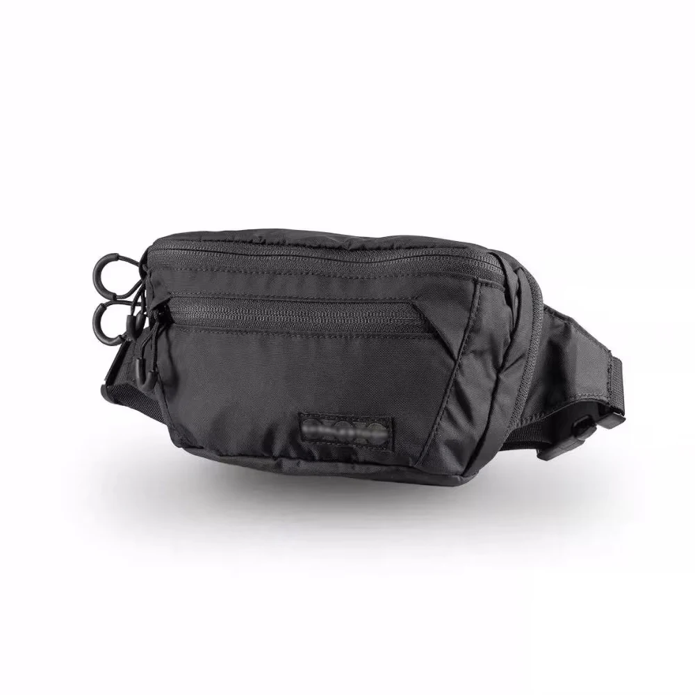 sac bando - sac banane tactique pour hommes avec ceinture réglable, poches zippées, sac de ceinture léger et compact