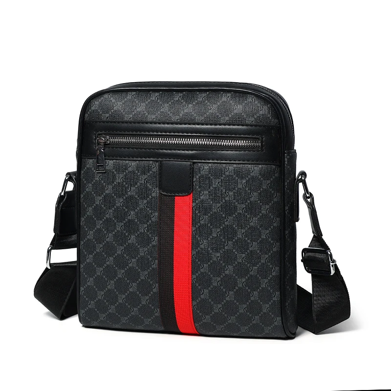 Grand sac à bandoulière design pour hommes sacs en cuir décontracté homme sac de messager mâle luxe sac à bandoulière mode affaires sac à bandoulière