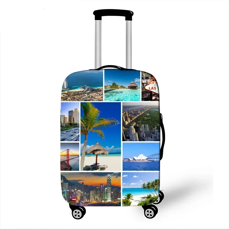 housse de valise de voyage pour avion go, carte d'avion, boîtier de chariot élastique de voyage, housse de protection anti poussière pour bagages, cadeau