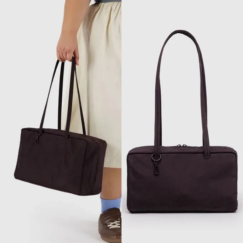 sac à bandoulière carré simple de grande capacité, sac à main en nylon à carreaux, sac de voyage en toile durable, sac de rangement à usage quotidien