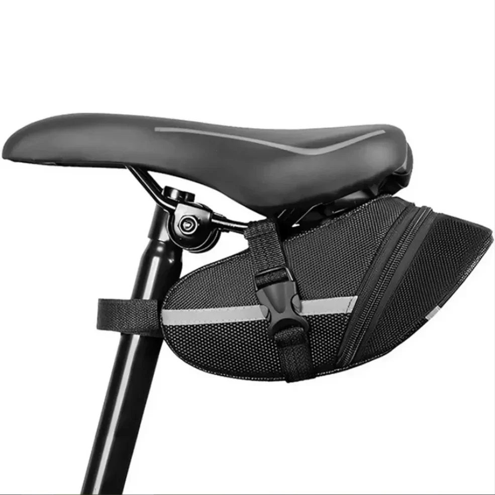 Sac de selle de vélo, 1 pièce, sac de rangement pliable pour coussin de vélo de montagne, accessoires d'équipement de cyclisme