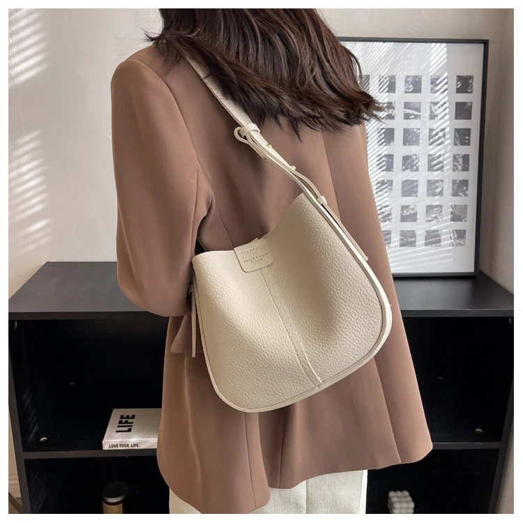 sacs à main vintage pour femmes, sac à bandoulière en cuir pu souple avancé, fourre tout seau de grande capacité, large sangle unique