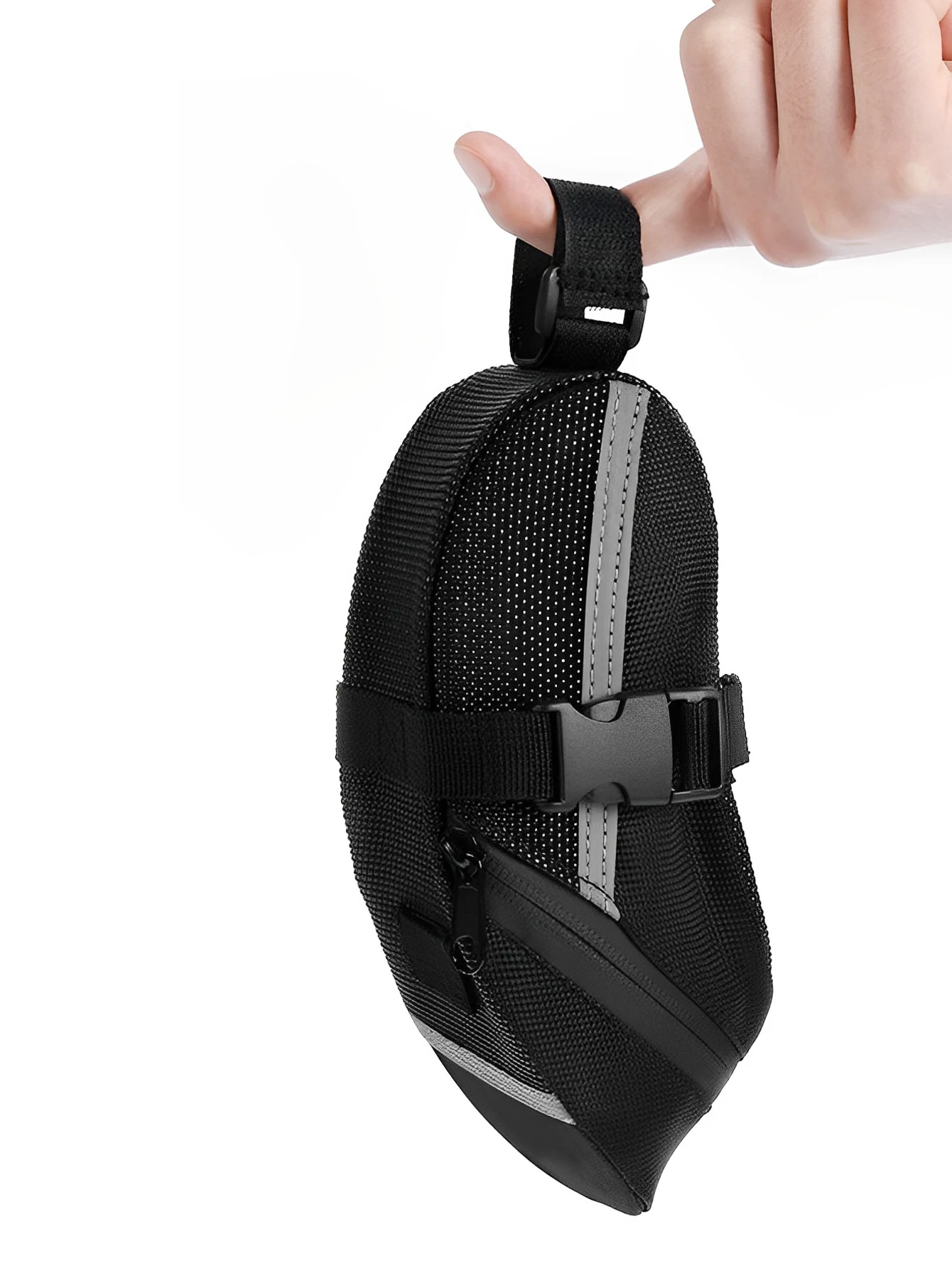 sac de selle de vélo, 1 pièce, sac arrière de vélo de montagne, sac de coussin de vélo, sac de rangement pliable, accessoires d'équipement de cyclisme