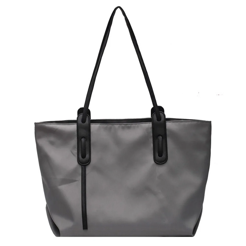 sac fourre tout en nylon pour femme, grande capacité, initié, sac à main cartable avec fermeture éclair, document solide pour le travail, le voyage, le shopping