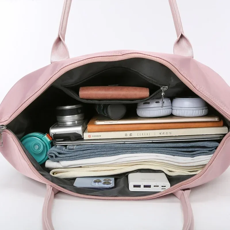 sac de voyage léger de grande capacité pour femme, sac de sport de yoga étanche, valise d'embarquement, support et sec, adapté à la logique