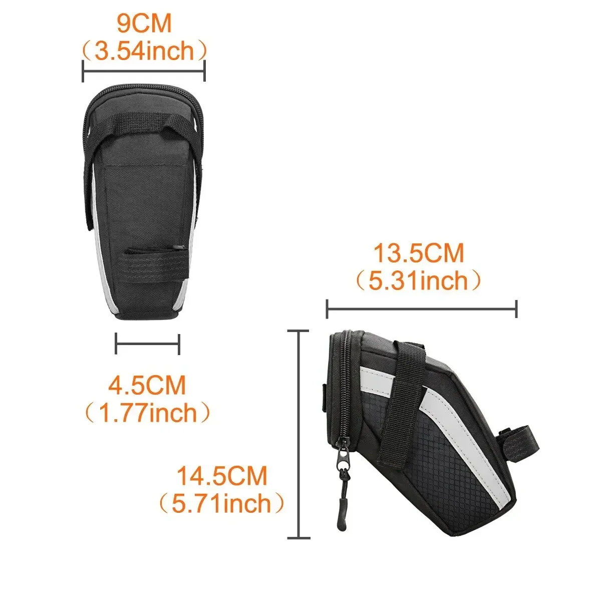 b soul – sac de selle de vélo 1l, petit rangement noir, pochette arrière pour siège de cyclisme, kit d'accessoires, outil réfléchissant, accessoires de cyclisme