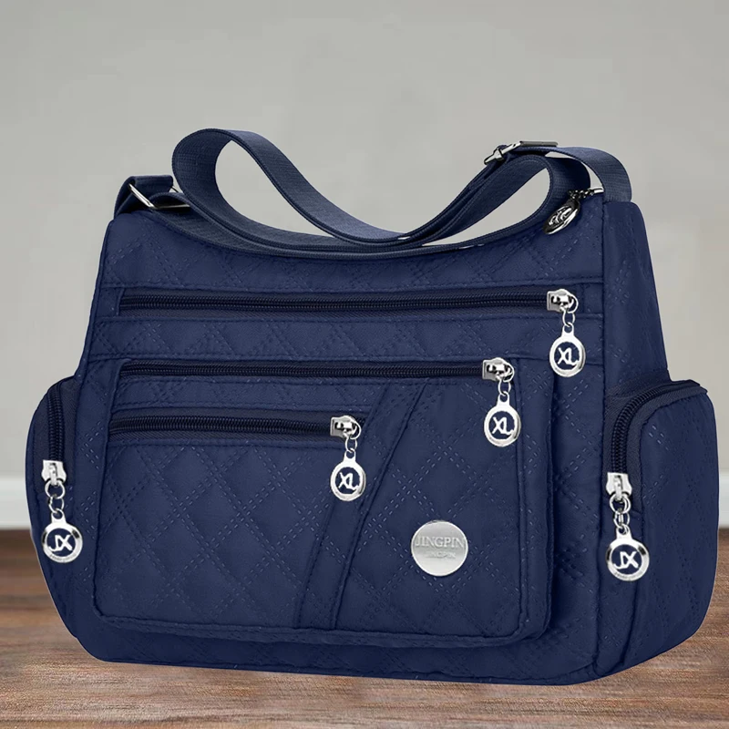 Sac à bandoulière carré polyvalent pour hommes et femmes, grand sac nouveau style, sac en tissu, sac à bandoulière de style Oxford, à la mode