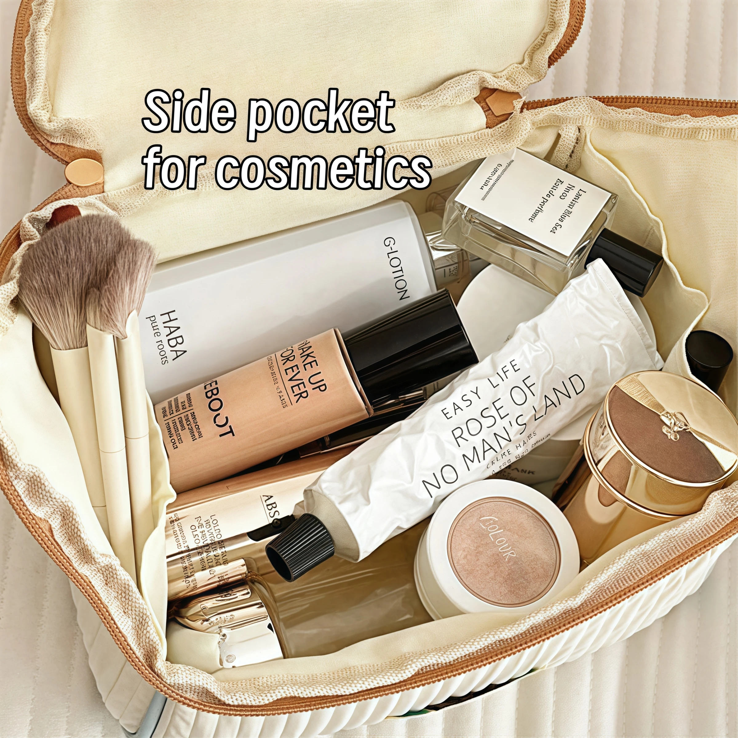 sac à main de cabane à motif de dessin animé pour filles, organisateur de cosmétiques de grande capacité, trousse de toilette de voyage portable