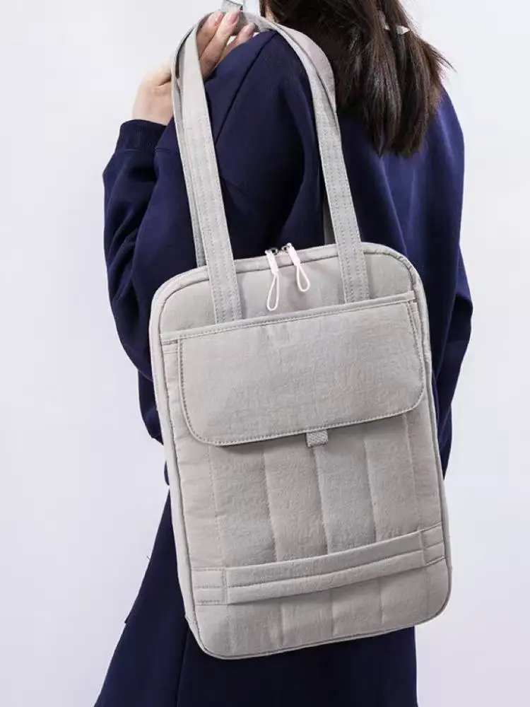 sac pour ordinateur portable de grande capacité 13.3 14 15 pouces, sac à bandoulière tendance, fourre tout pour dames, porte documents d'affaires, sac à main en nylon