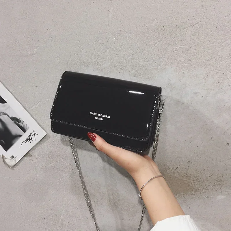 sac à bandoulière carré pour femmes, nouvelle mode argent, sac à bandoulière avec chaîne, y2k, shopping quotidien, 2024