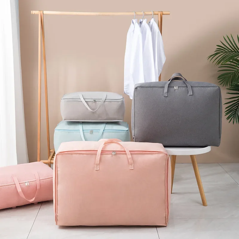 Sac de Rangement Non Tissé pour Couette de Chambre à Coucher, Grande Capacité, Emballage de Bagages