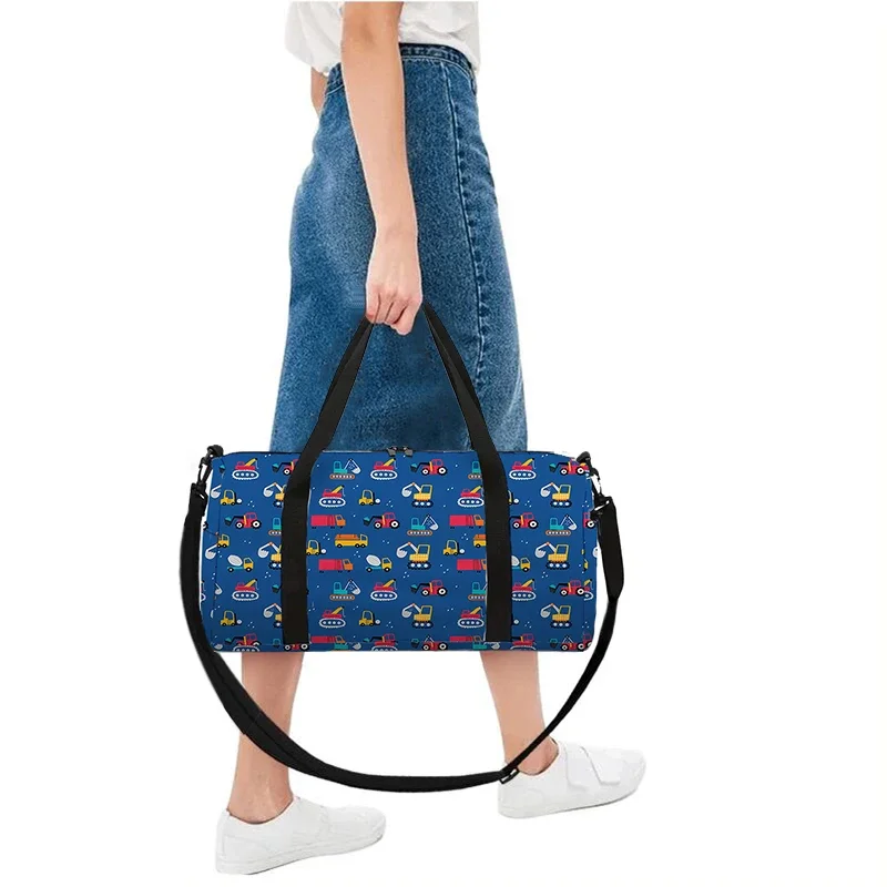 sac à bagages de grande capacité pour camion pelle, pour garçons et filles, meilleurs cadeaux, sacs de voyage de dessin animé 3d, sac à main pour enfants