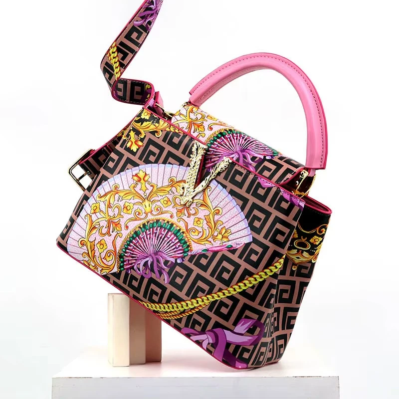 femmes sacs en cuir sac à main sacs à main fille sacs à bandoulière bandoulière sac de messager femme fourre tout v style art classique imprimé 2025