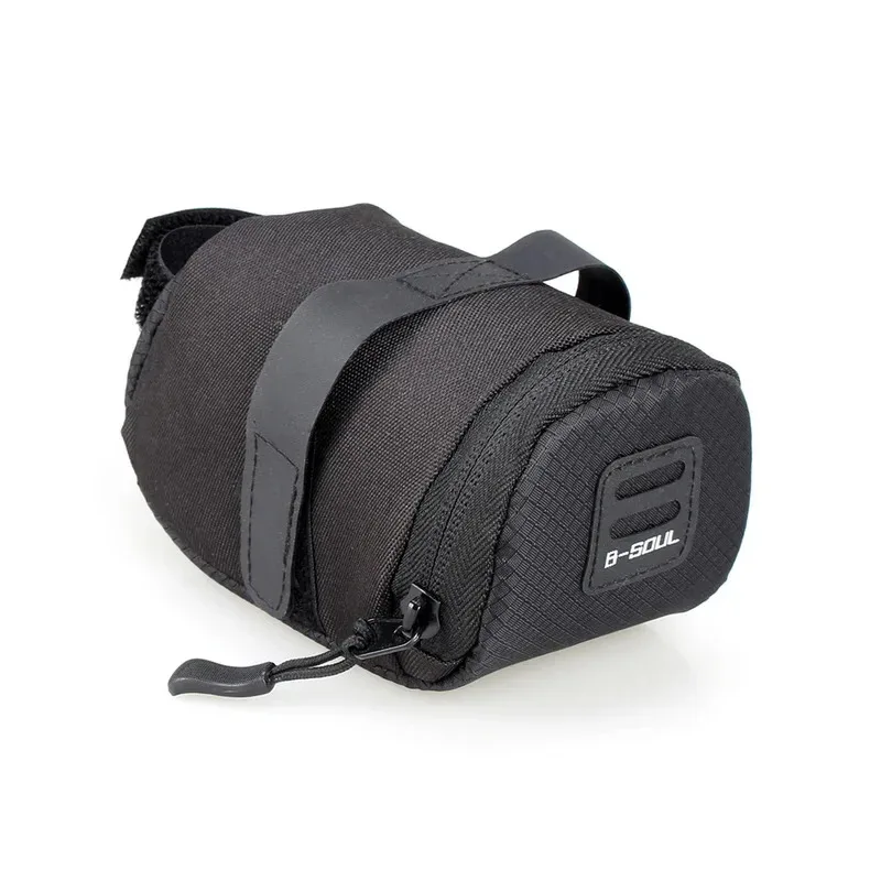 sac de selle de vélo étanche, sac de rangement de tige de selle pliable avec bande réfléchissante, accessoires de vélo